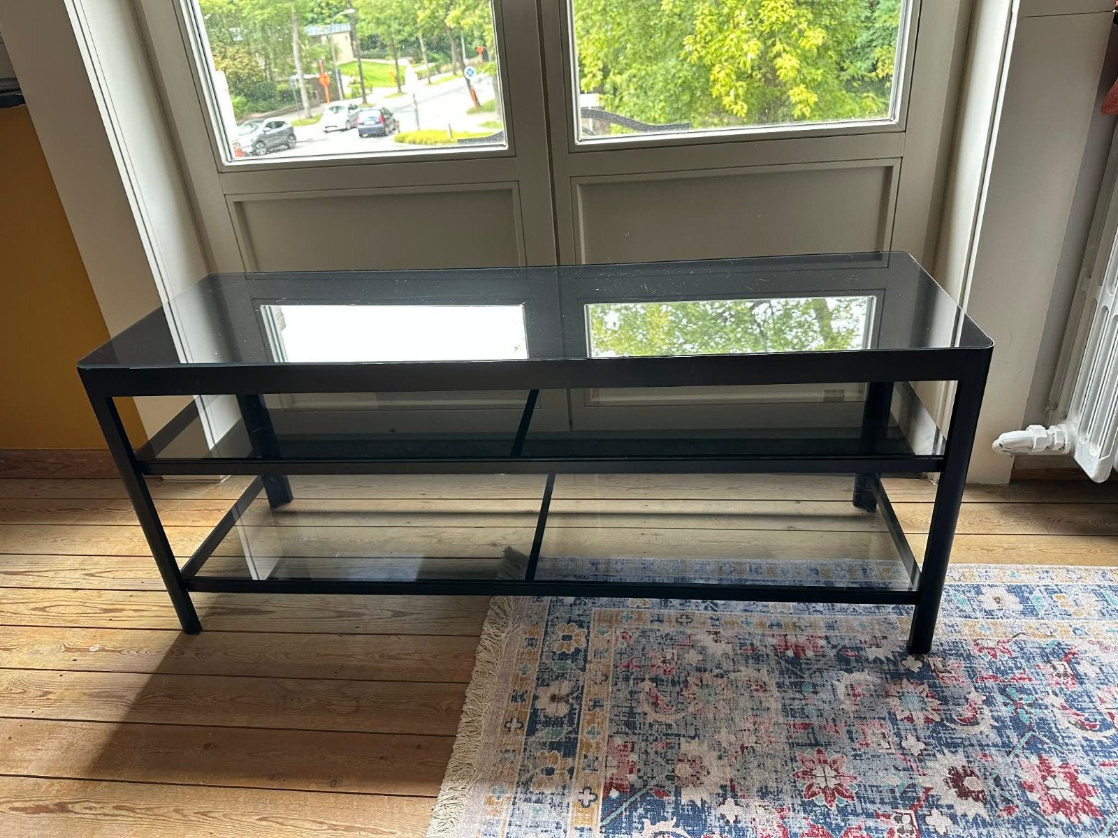 MEUBLE TV IKEA - 120*40*50, Enlèvement, Verre