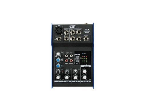 Console de mixage 5 canaux Gatt MX-5 NEUVE, Musique & Instruments, Enlèvement ou Envoi, Neuf, Entrée micro