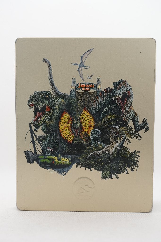 Jurassic Park Triloy 4k bluray steelbook, Enlèvement ou Envoi, Utilisé, Aventure, À partir de 12 ans