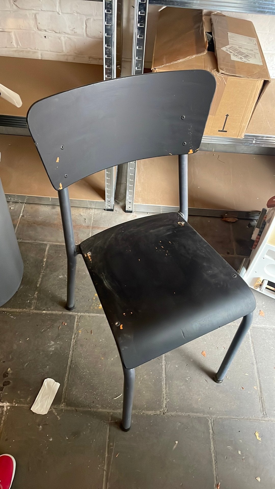 Lot de cinq chaises, Maison & Meubles, Enlèvement, Utilisé, Noir