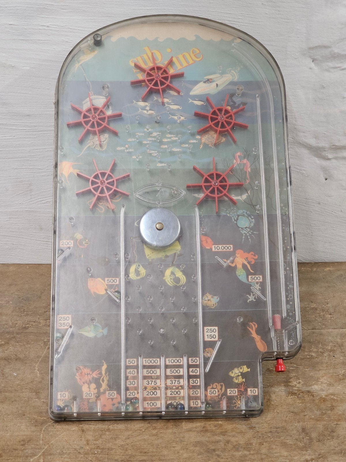 Vintage tafel flipperkast Sub Marine jaren '60, Antiek en Kunst, Ophalen of Verzenden