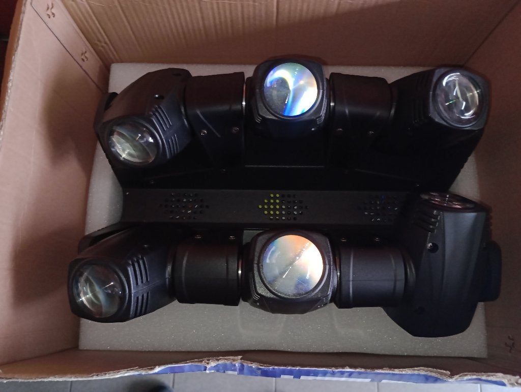Ayra ERO Hexabeam – LED-lichteffect met 6 bewegende koppen, Muziek en Instrumenten, Ophalen, Zo goed als nieuw, Licht, Geluidgestuurd