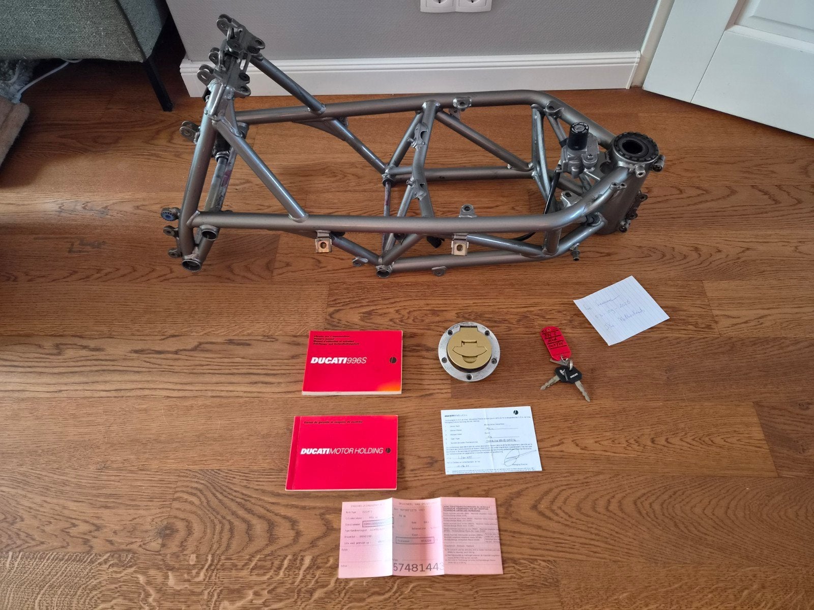 Ducati 996S Monoposto frame, Motoren, Ophalen of Verzenden