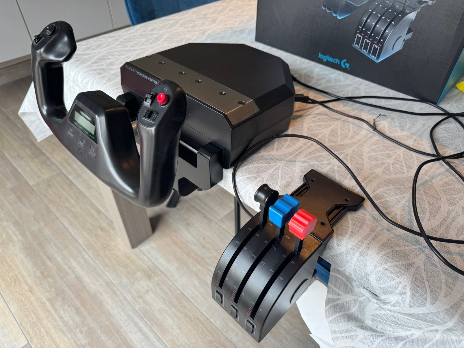 Logitech flight yoke system, Ophalen of Verzenden