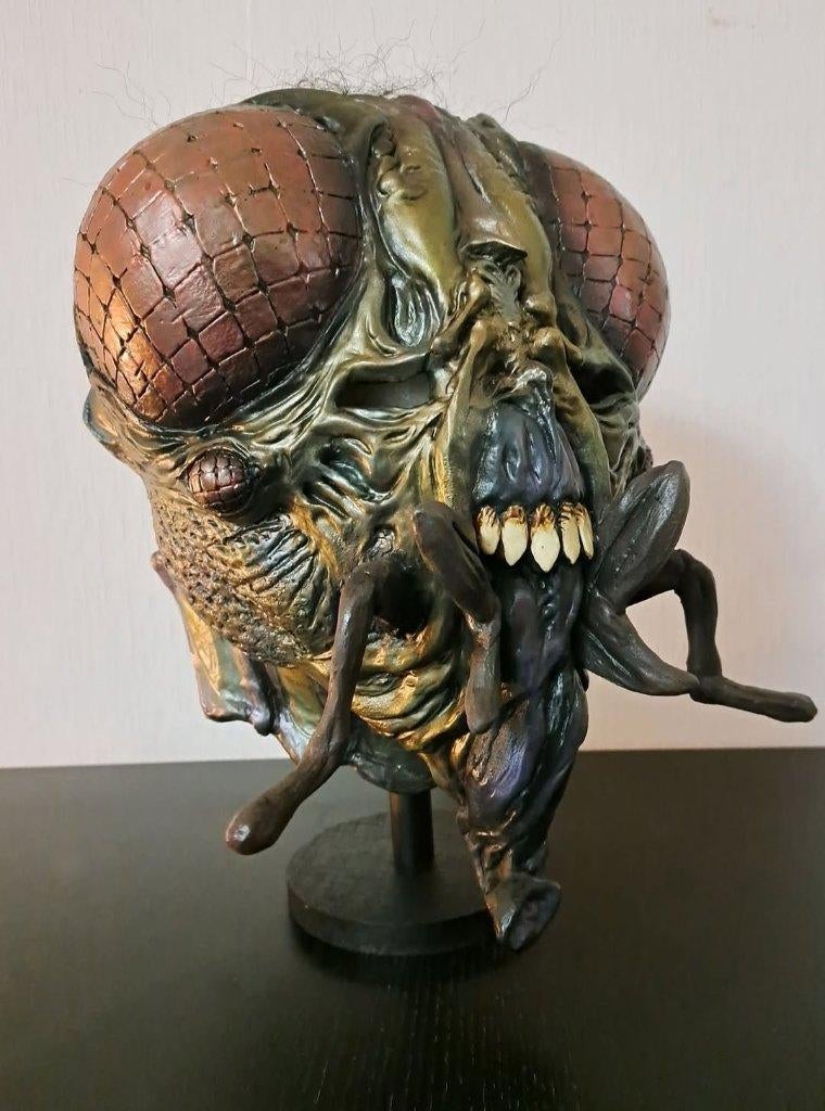 Masque latex mouche, Enlèvement ou Envoi, Comme neuf, Costume