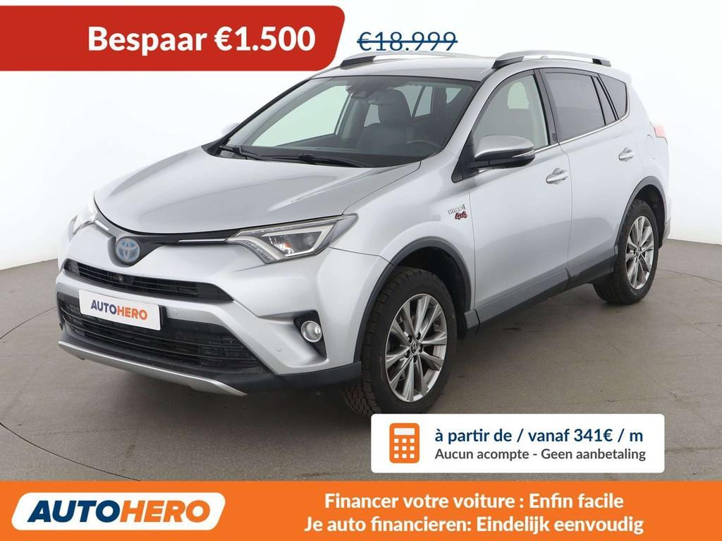 Toyota RAV4 2.5 Hybrid Lounge (année de construction 2016), Cuir, 5 places, 1625 kg, Occasion