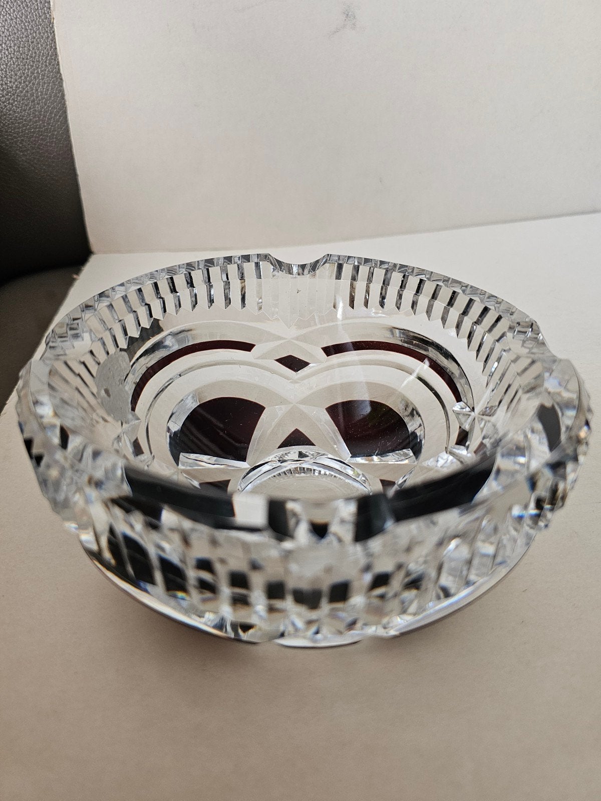 Val Saint Lambert Kristal Art Deco asbak, Ophalen of Verzenden