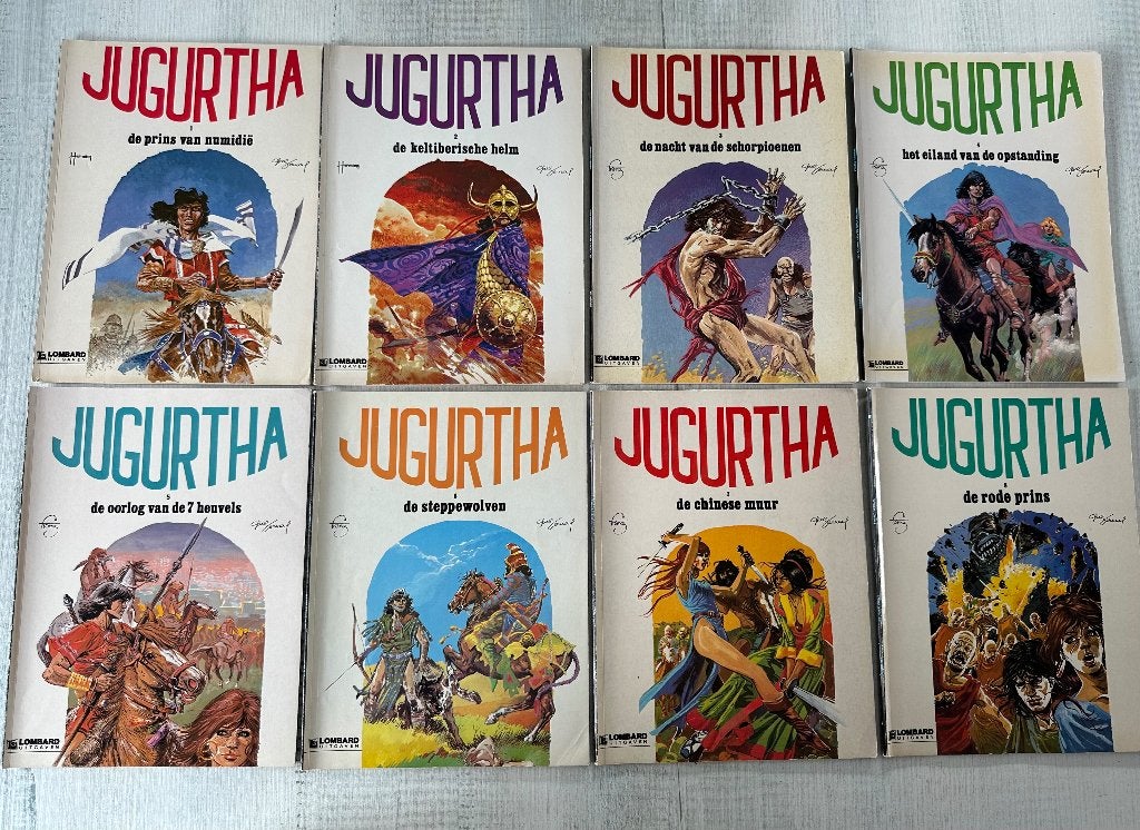 Strips Jugurtha - volledige reeks - 16 stuks, Boeken, Ophalen of Verzenden, Gelezen, Hermann