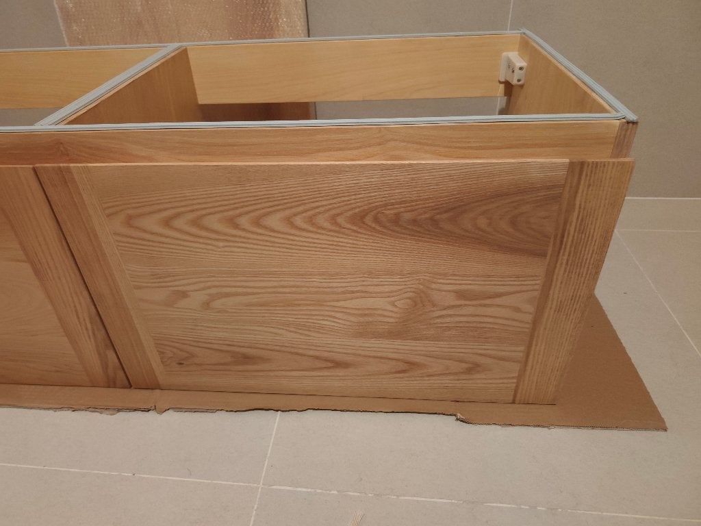 Wastafel meubel, Ophalen, Nieuw, 100 tot 150 cm, Wasbak of Wastafel