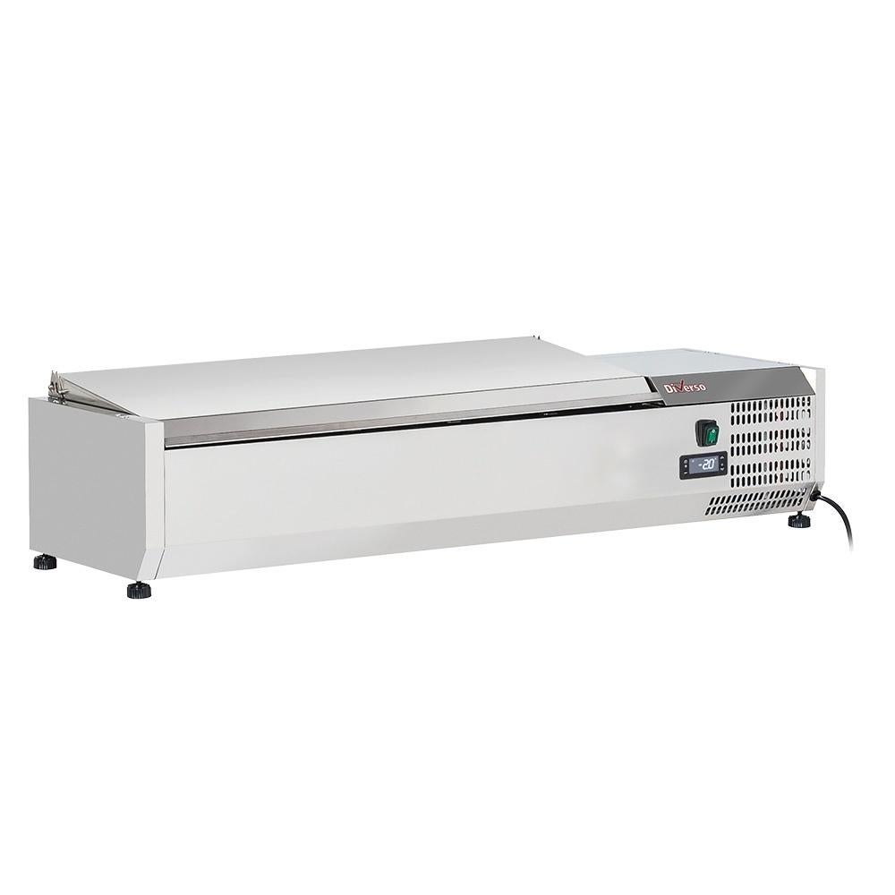 Gekoelde structuur 5x GN 1/4 - 150 mm, met roestvrijstalen, Verzenden, Nieuw, Feestartikel