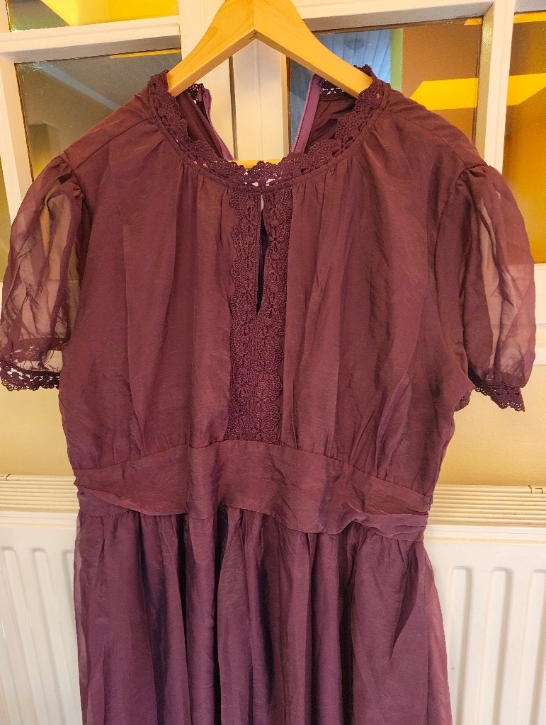 Robe, Sans marque, Rose, Enlèvement, Sous le genou