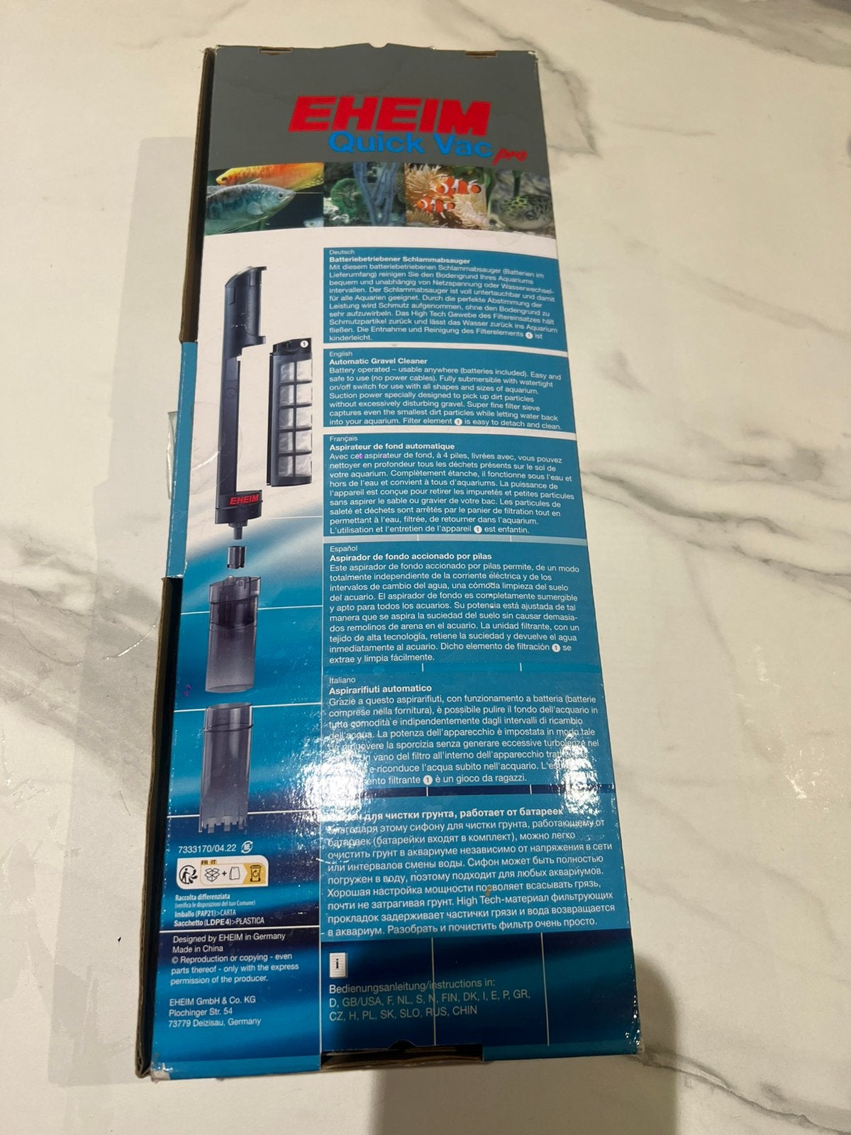 Aspirateur pour aquarium : Eheim Quick Vac Pro, Enlèvement, Comme neuf
