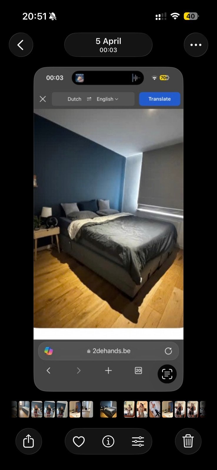 Elektrische boxspring 180, Ophalen, Zo goed als nieuw