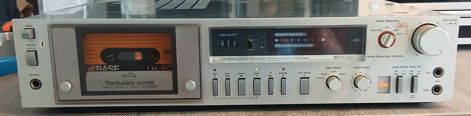 Technics RS-M270X Cassettedeck (1981/1982), TV, Hi-fi & Vidéo, Decks cassettes, Enlèvement