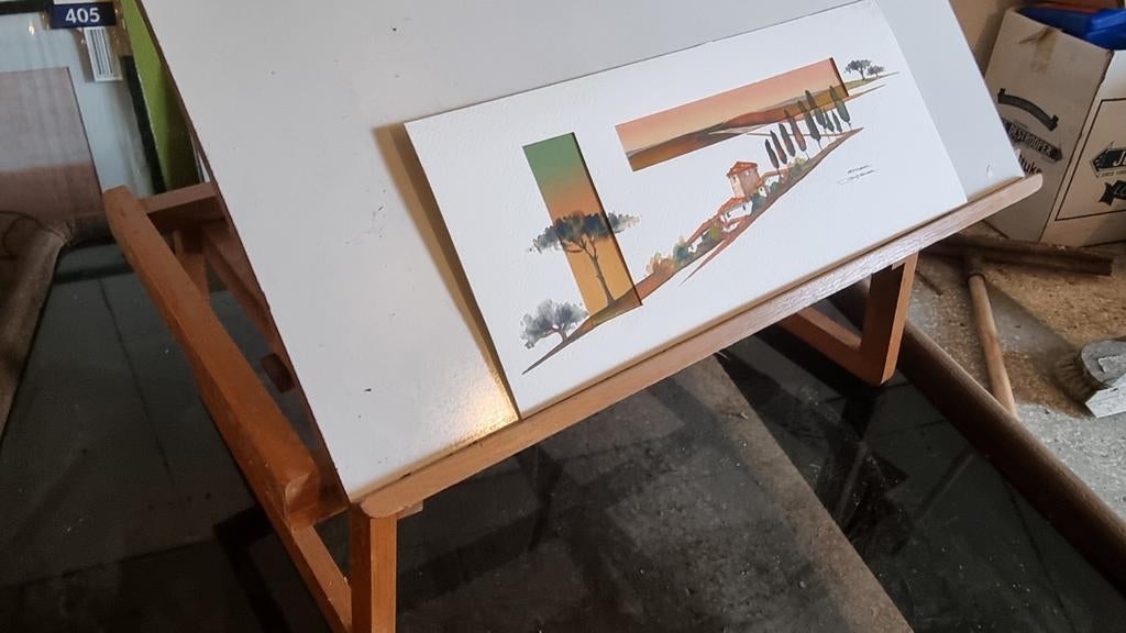 Tekentafel steun, Doe-het-zelf en Bouw, Tekentafels, Ophalen, Gebruikt, Minder dan 130 cm