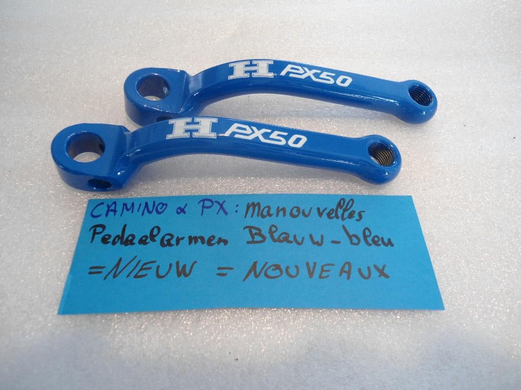 Honda Camino & PX : bras de pédale bleus : gauche + droite, Enlèvement, Neuf, Cadre, Honda Camino