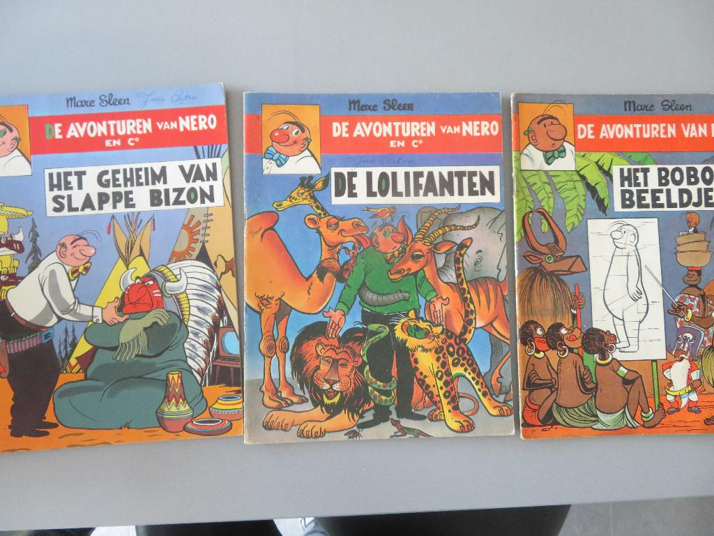 3x oude Nero strips van Marc Sleen, Boeken, Meerdere stripboeken, Ophalen of Verzenden, Zo goed als nieuw, Marc Sleen
