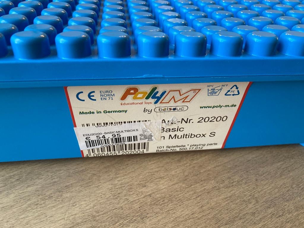 Poly-M Basic multibox S - artikelnr. 20200, Kinderen en Baby's, Speelgoed | Bouwstenen, Nieuw, Overige merken, Ophalen of Verzenden
