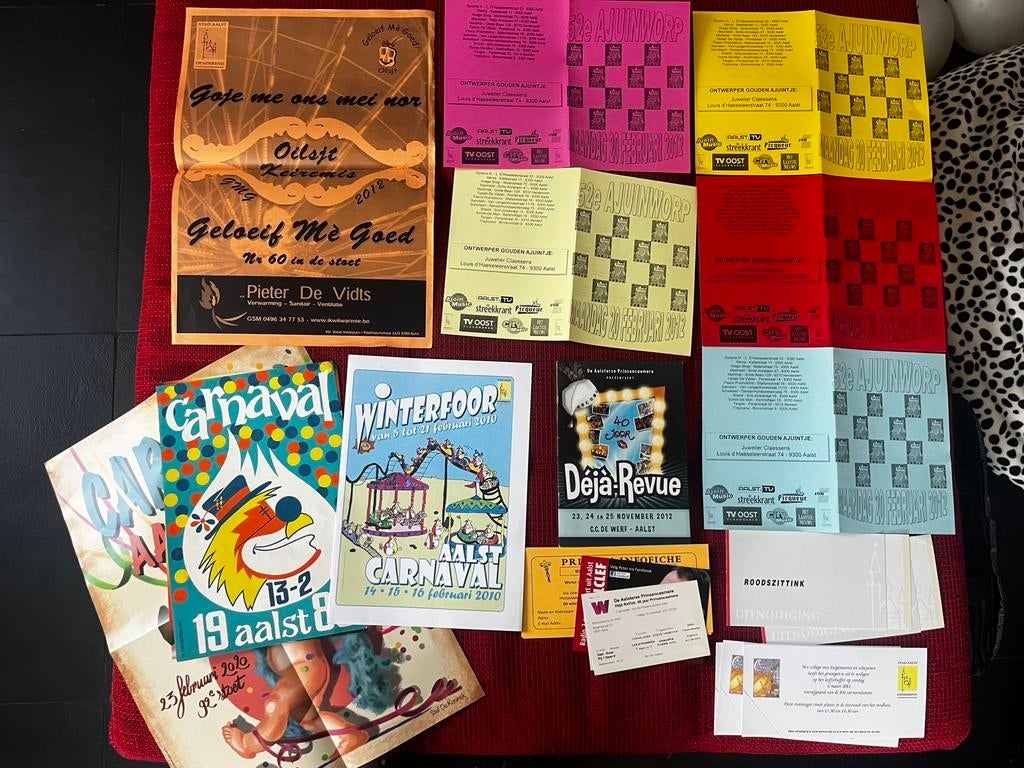 Documenten Aalst carnaval, Ophalen of Verzenden, Zo goed als nieuw