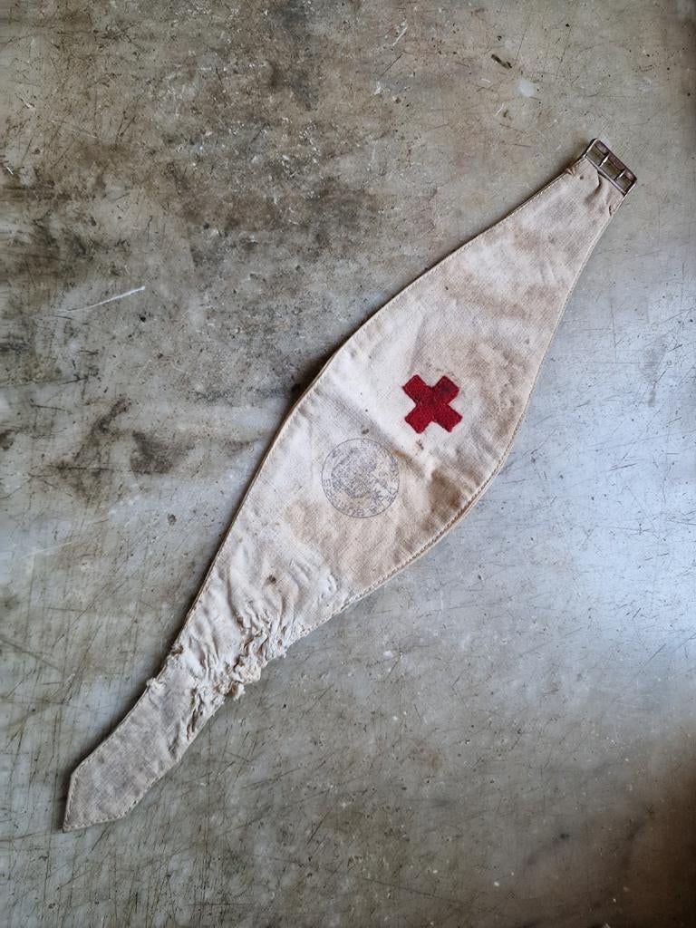 armband van het rode kruis uit de Eerste Wereldoorlog, Verzamelen, Ophalen of Verzenden