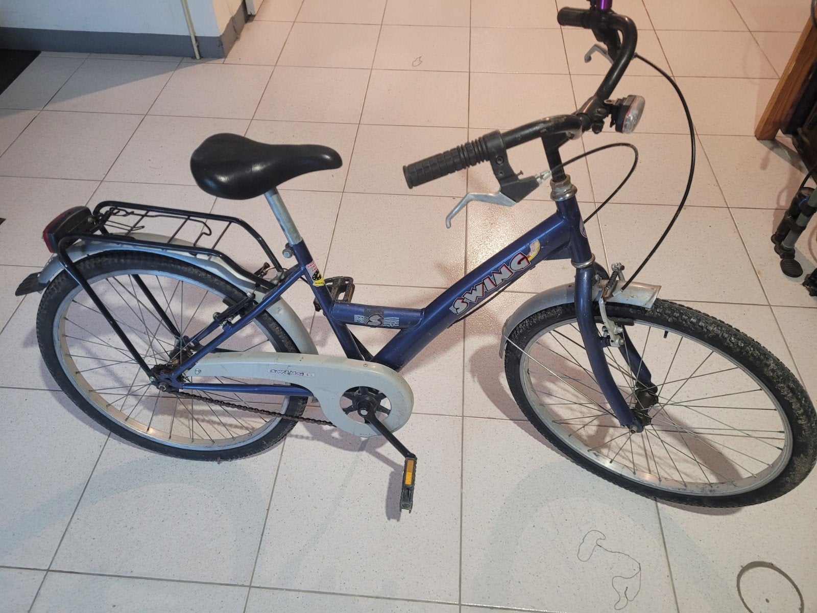 kinder fiets, Ophalen