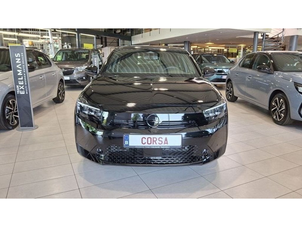 Opel Corsa Turbo Hybrid GS eDTC, Auto's, Opel, Zwart, Parkeersensor, Zwart, 5 zetels