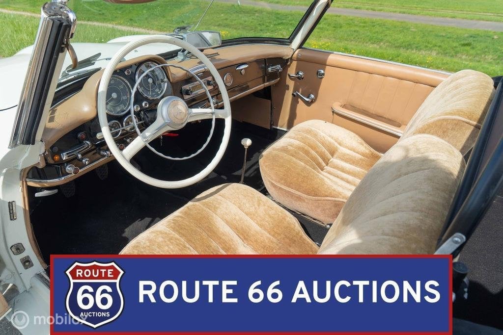 Mercedes-Benz 190 SL | 1960 | Route 66 Auctions, Auto's, Zwart, Mercedes-Benz, Bedrijf, Handgeschakeld
