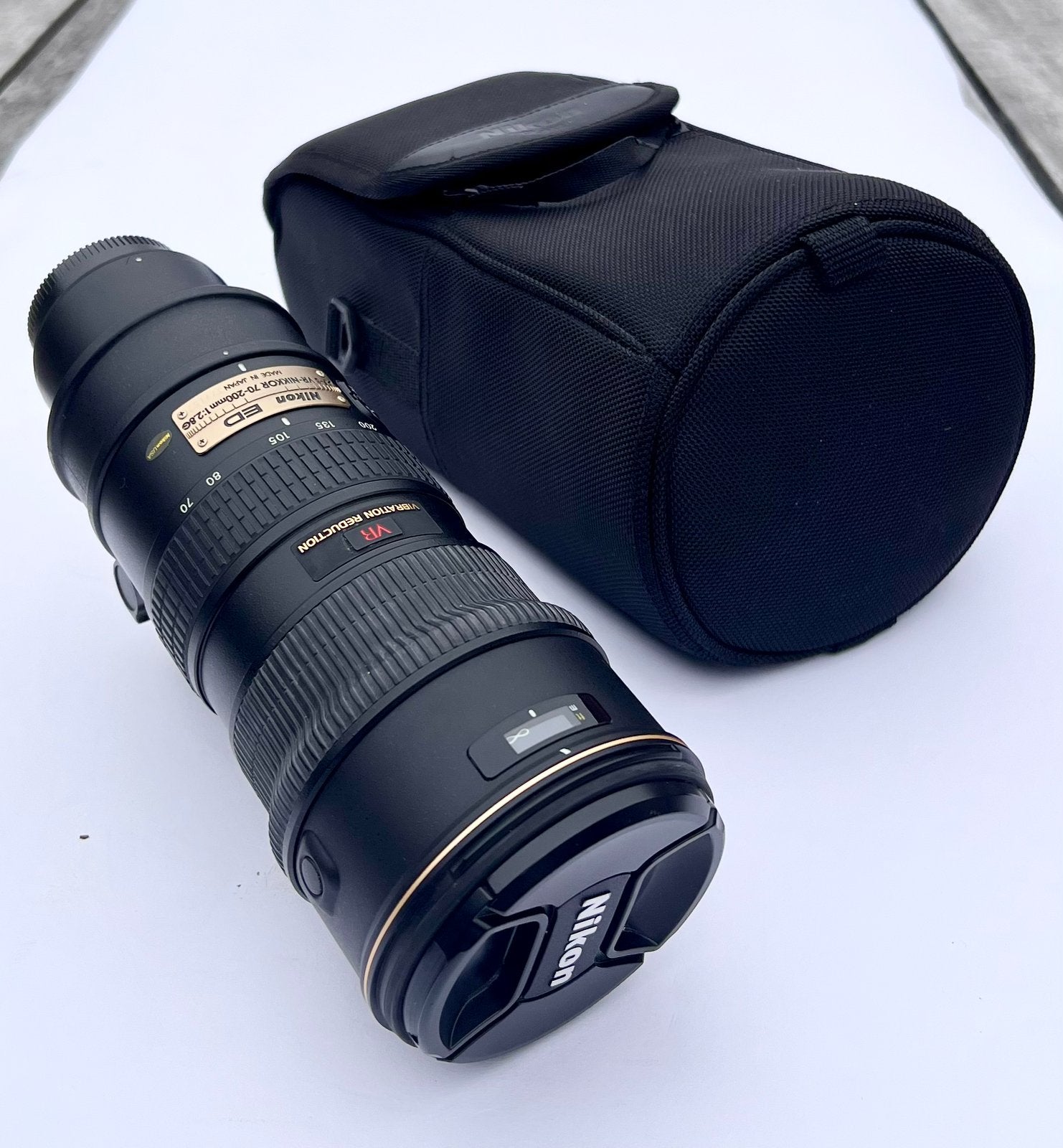 Nikon AF-S 70-200mm F/2.8G ED VR met Nikon FTZ Mount Adapter, Ophalen, Beschermhoes/tas, Nikon, Telelens
