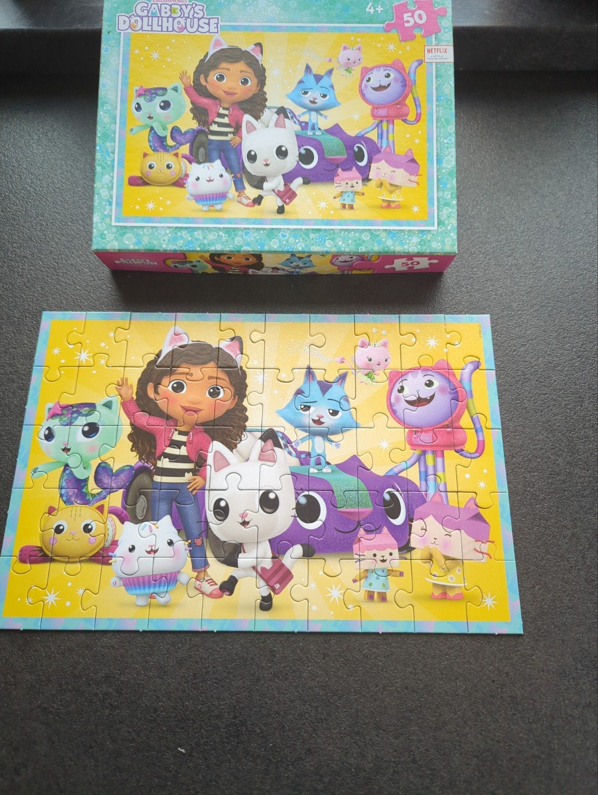 puzzel cabby's poppenhuis, Enlèvement, 10 à 50 pièces, Comme neuf, 4 à 6 ans