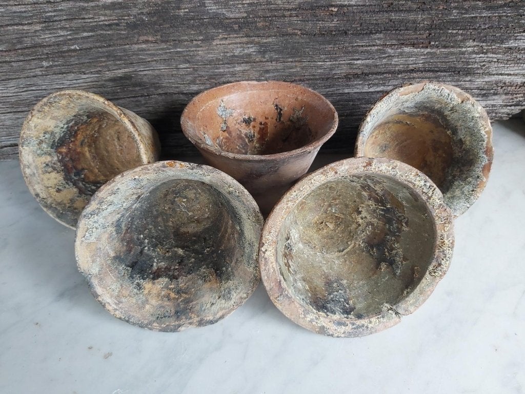Prachtige antieke 19e eeuwse hars potten, Antiek en Kunst, Ophalen of Verzenden