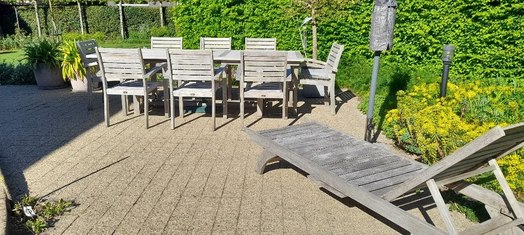 tuinmeubilair, Ophalen, Gebruikt, Hardhout, Meer dan 8 zitplaatsen