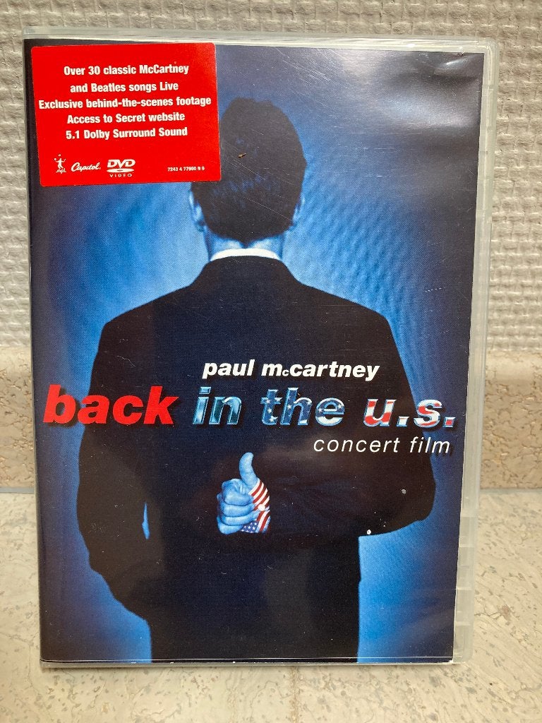 Paul McCartney Back In The U.S. DVD, CD & DVD, DVD | Musique & Concerts, Anglais, Comprend un livret, Enlèvement, Concert
