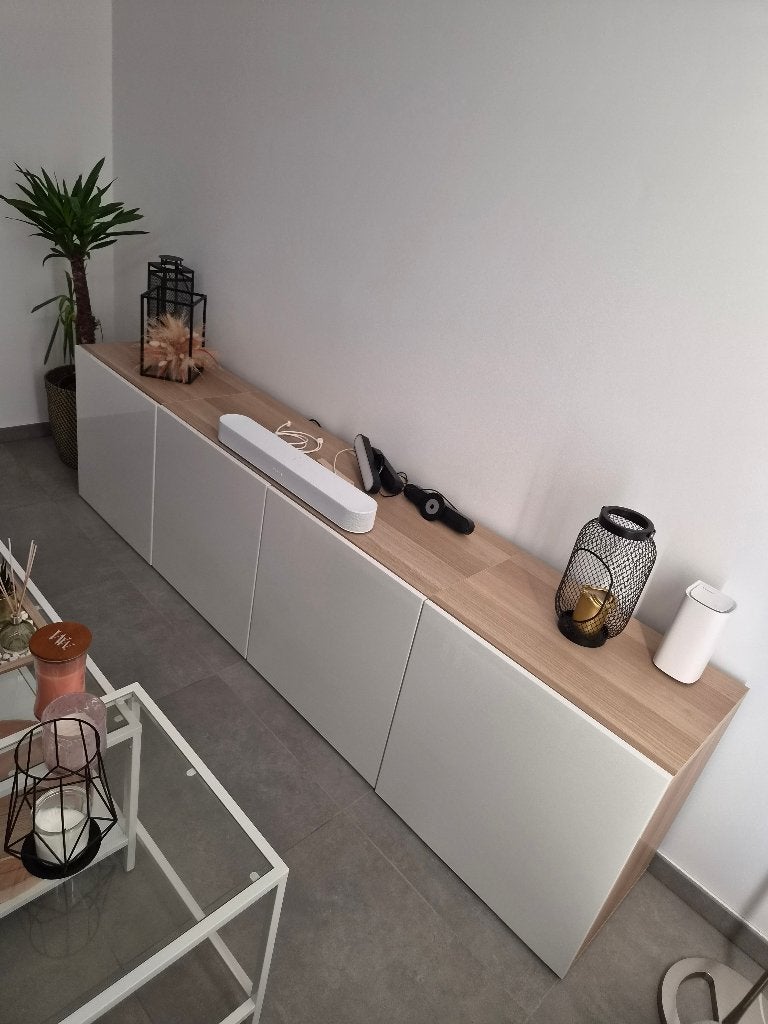 Meuble TV Ikea Besta - Etat parfait !, 25 à 50 cm, 200 cm ou plus, Moins de 100 cm, Comme neuf