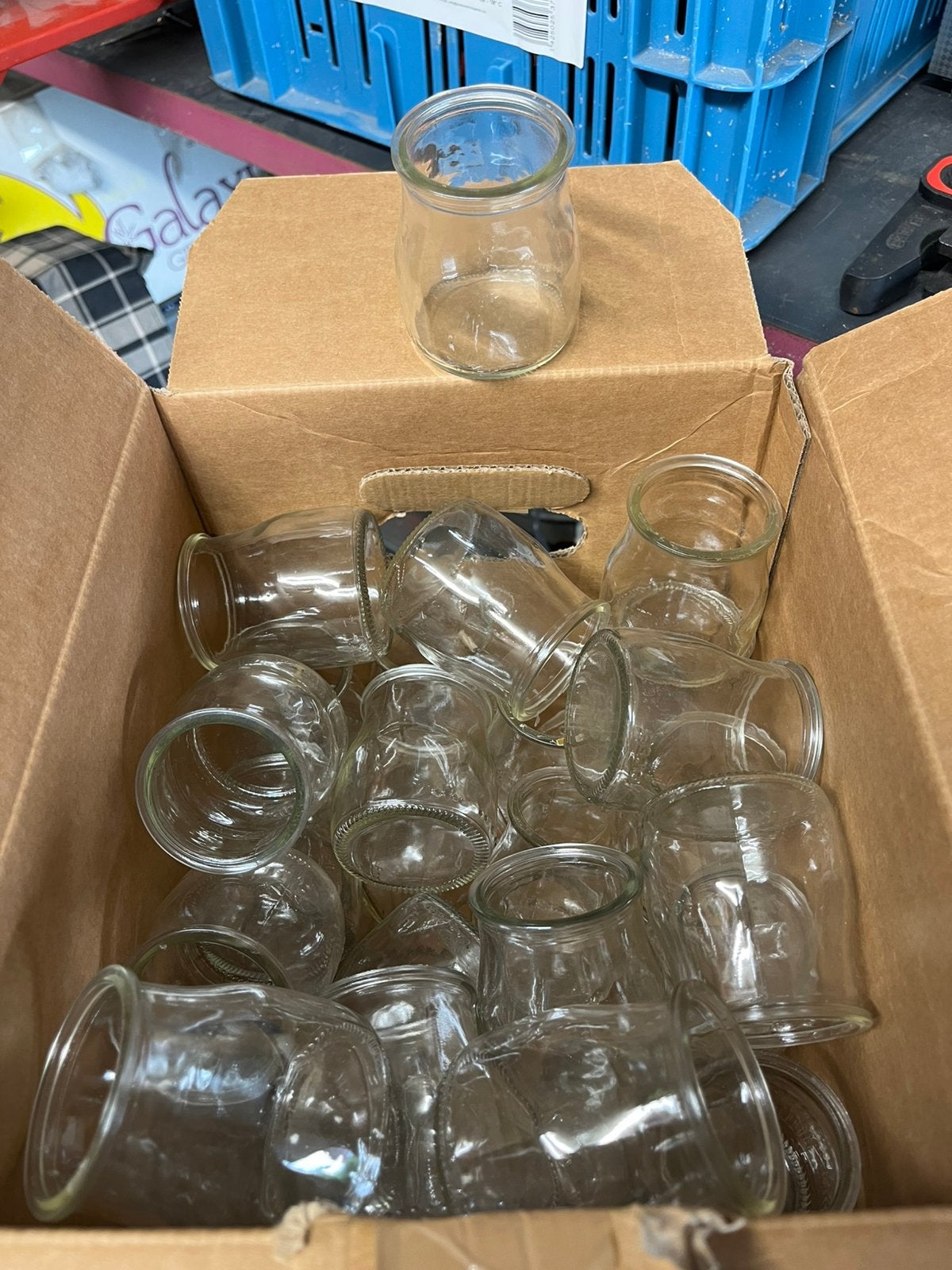 Lot de 20 pots de yaourt en verre, Enlèvement, Neuf