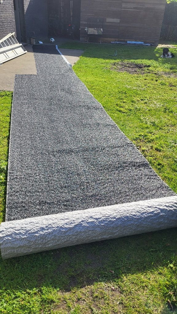 Onderdak structuurmat Finish, Kunststof, Zwart, Nieuw, 15 m² of meer