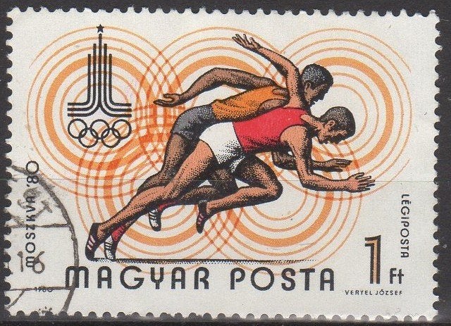 Hongarije - O.S. Moskou 1980, Enlèvement ou Envoi, Affranchi