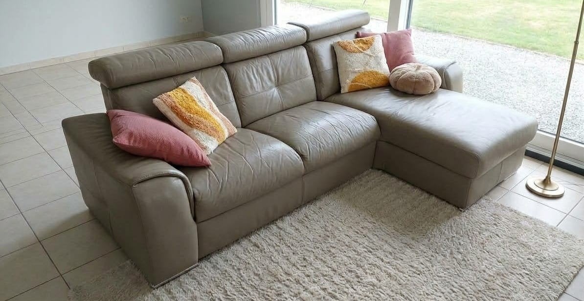 Sofa / Canapé avec méridienne à vendre, Enlèvement, Utilisé