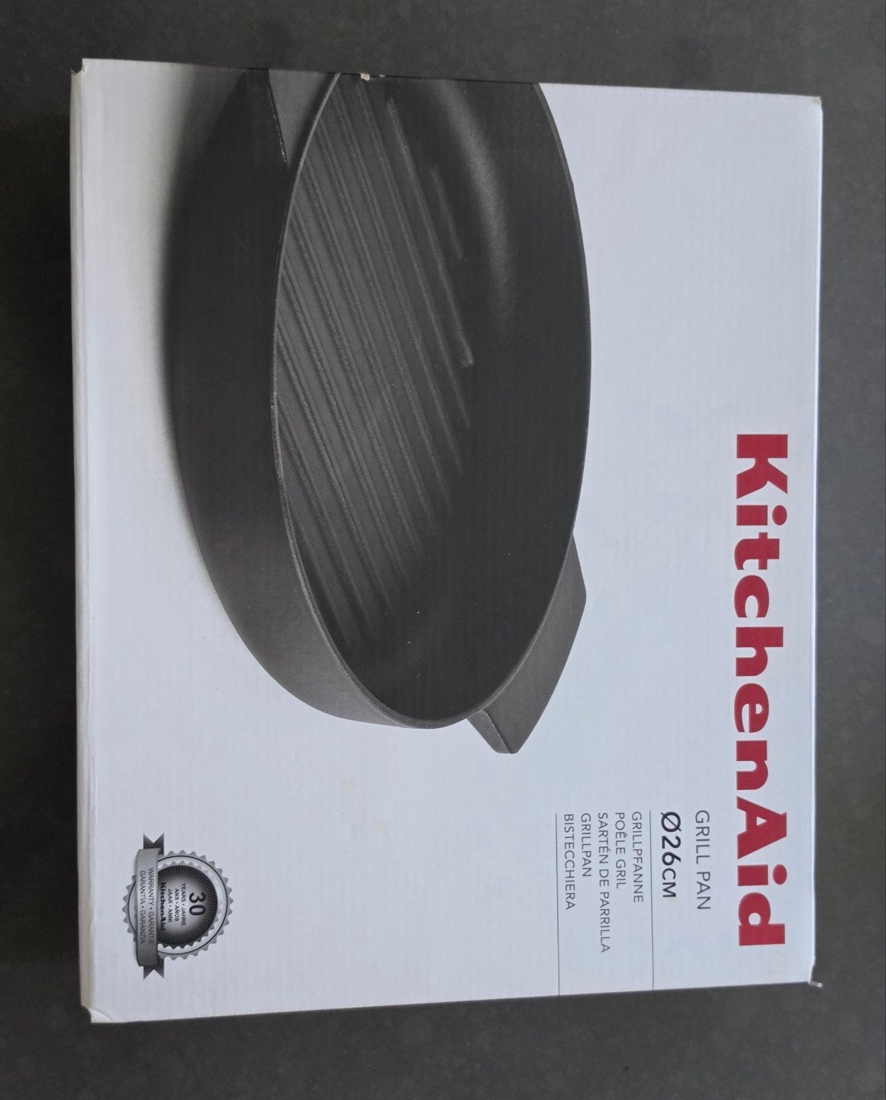 kitchenaid poêle grill en fonte/four prévoir nettoyage, Maison & Meubles, Revêtement antiadhésif, Enlèvement, Utilisé, Autres marques