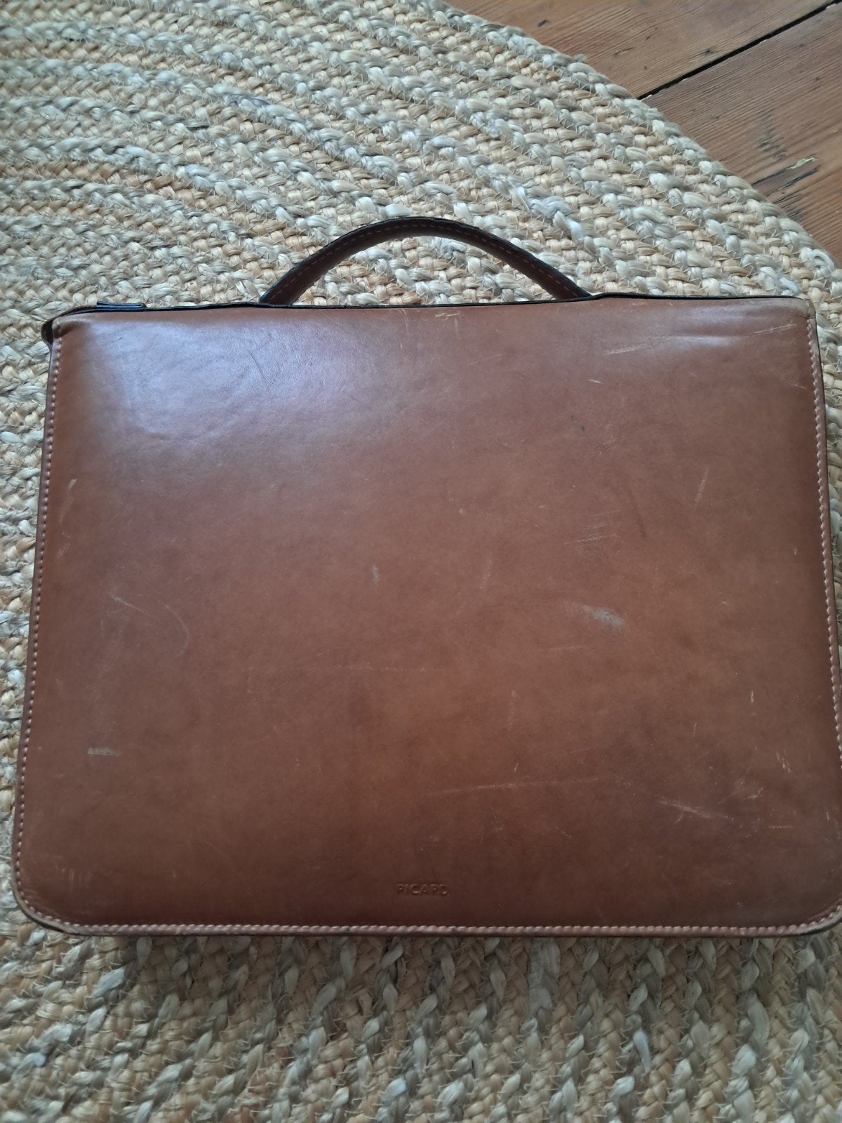 Picard aktentas cognac, Computers en Software, Laptoptassen, Ophalen of Verzenden