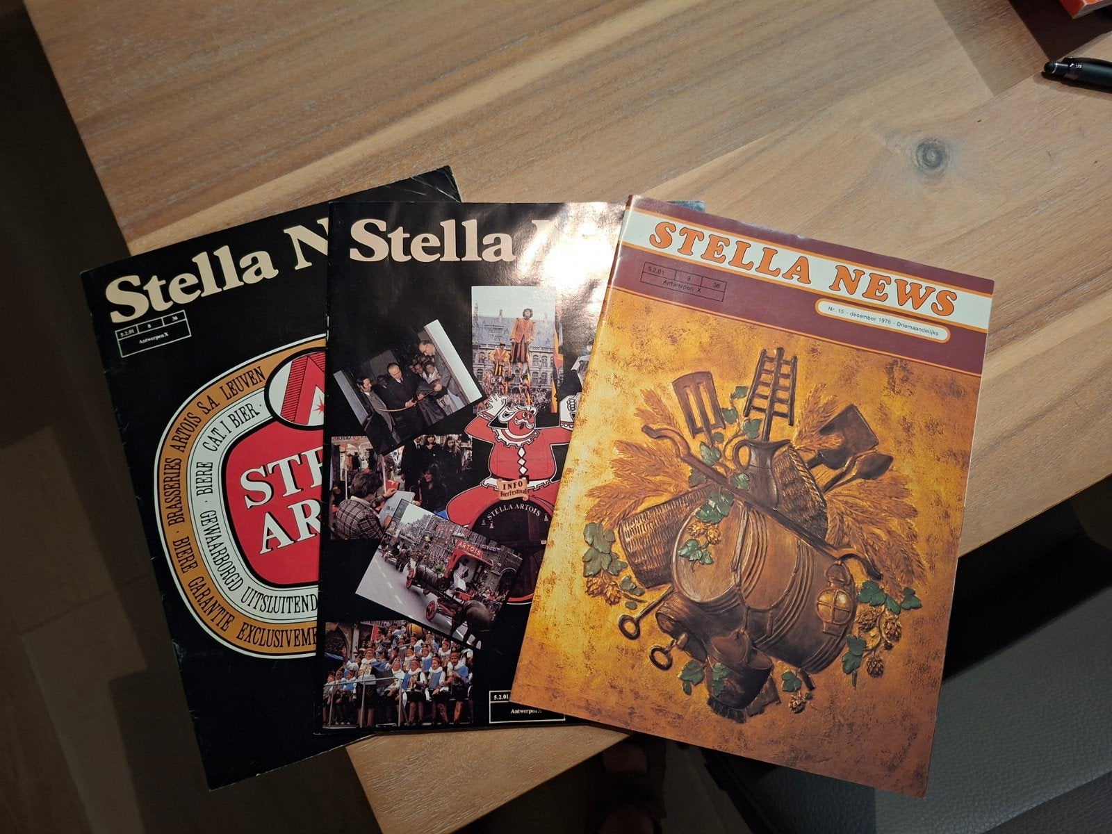 3 magazines mensuels de Stella Artois (3 articles), Collections, Enlèvement ou Envoi, Comme neuf, Ustensile