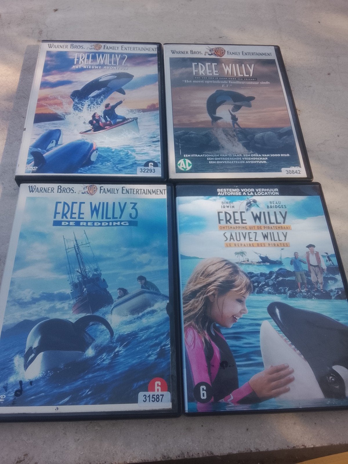 setje free willy, Cd's en Dvd's, Dvd's | Kinderen en Jeugd, Ophalen