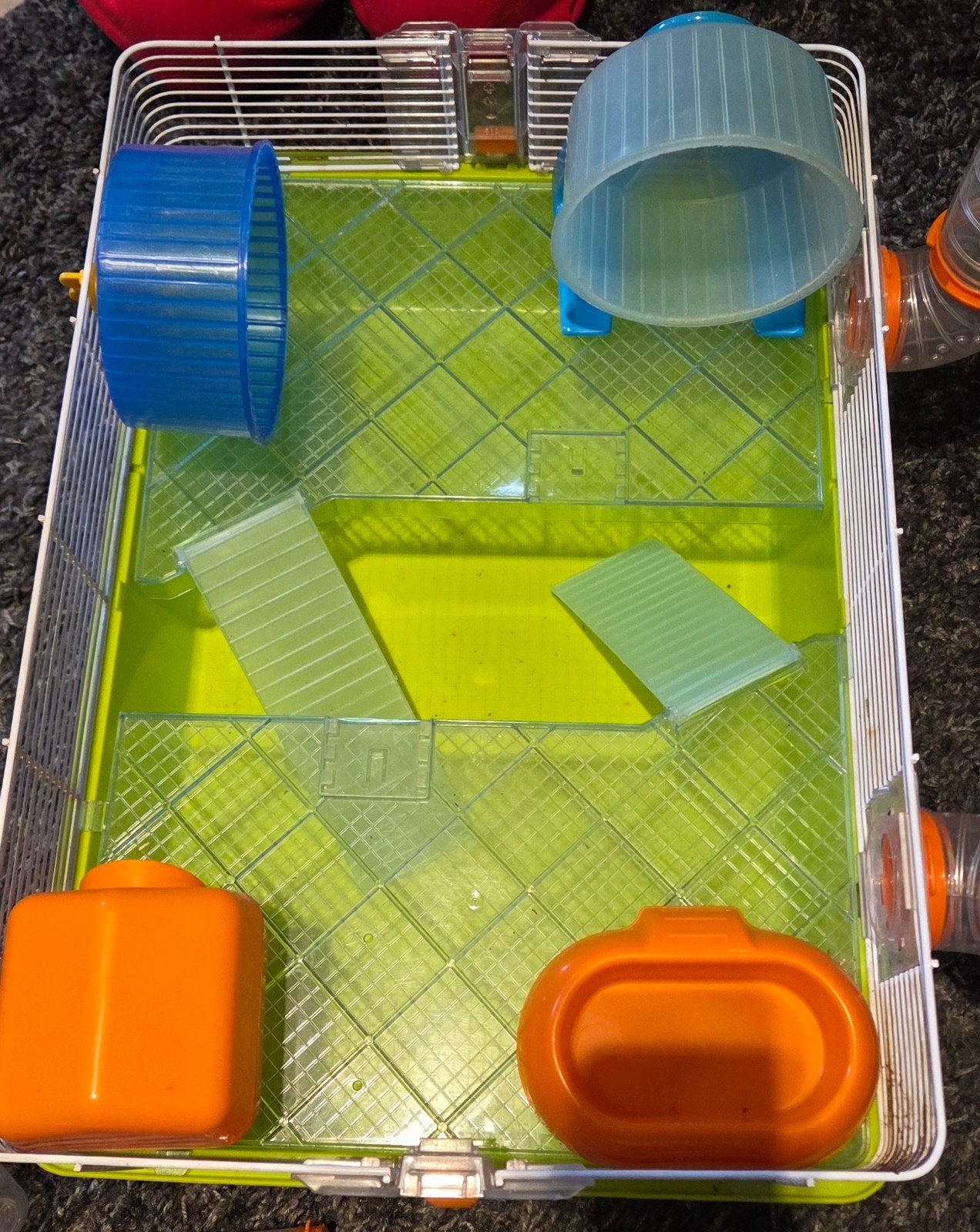 Complete hamsterkooi met extra buizen en toebehoren, Ophalen, Gebruikt, Kooi, Hamster