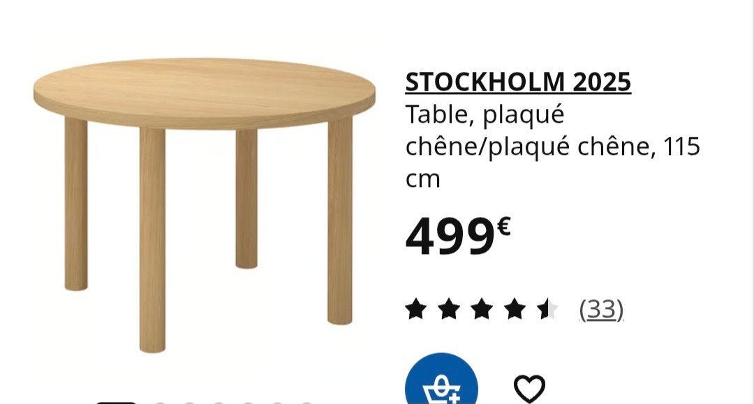 table ronde, Maison & Meubles, Enlèvement