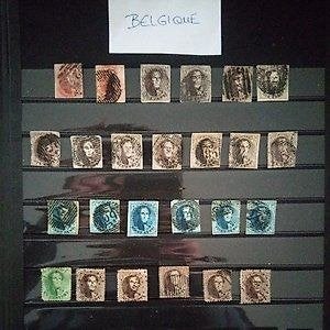 Timbres de Belgique, Enlèvement ou Envoi, Affranchi, Maison royale, Avec timbre
