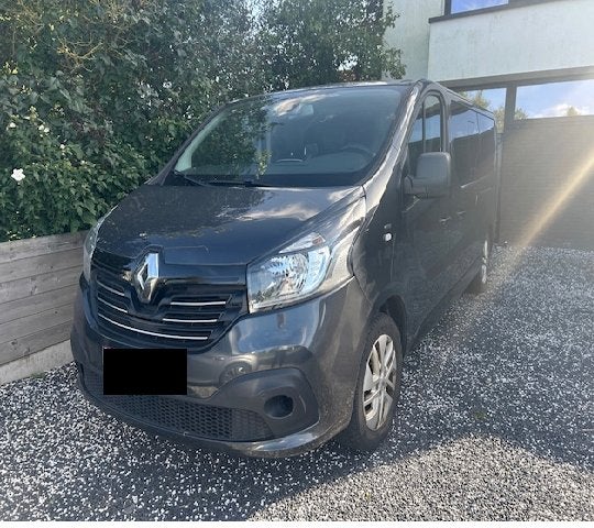 Minibus Renault Trafic 7+1, Auto's, Zwart, Leder, 5 deurs, Particulier