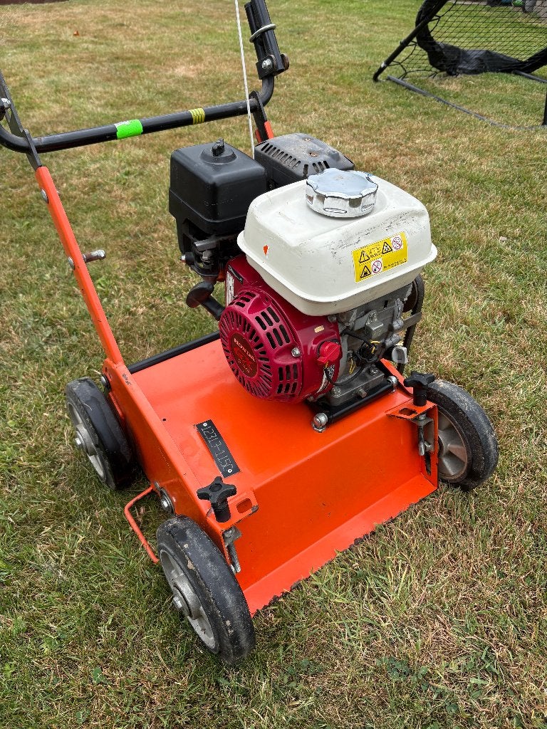 Scarificateur Eliet 501 en bon état, Jardin & Terrasse, Scarificateurs, Enlèvement, Comme neuf, Essence, Eliet