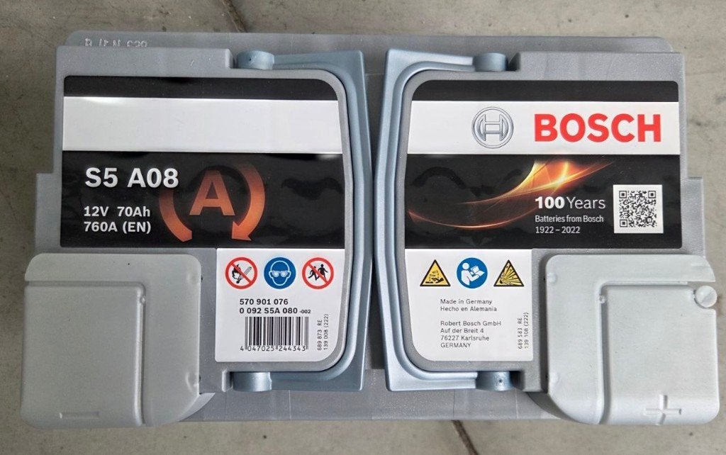 Bosch S5A08 70Ah AGM Start-Stop accu 760A 12V, Enlèvement, Neuf