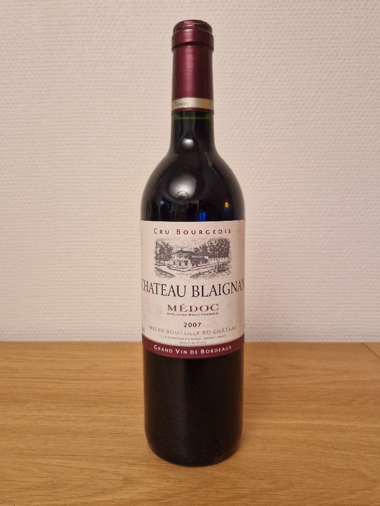 Château Blaignan - 2007 - Médoc - 75 cl, Collections, Vins, Neuf, Enlèvement ou Envoi, Pleine, Vin rouge