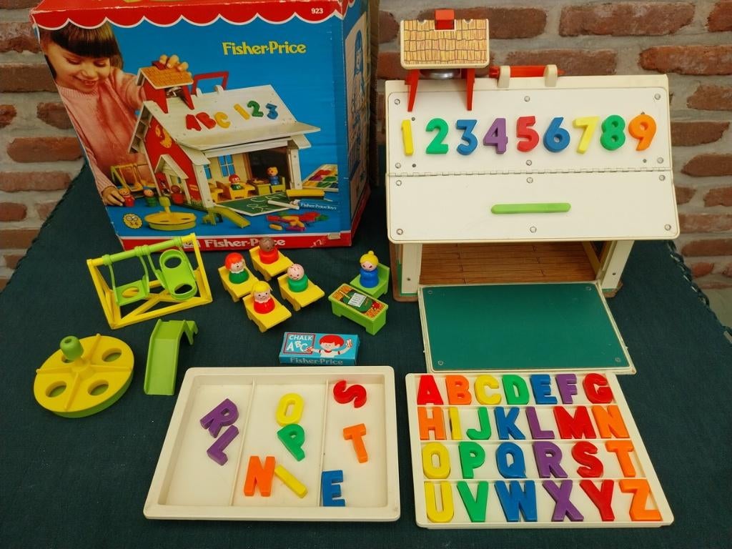 Fisher-Price vintage schooltje  #923, Ophalen of Verzenden
