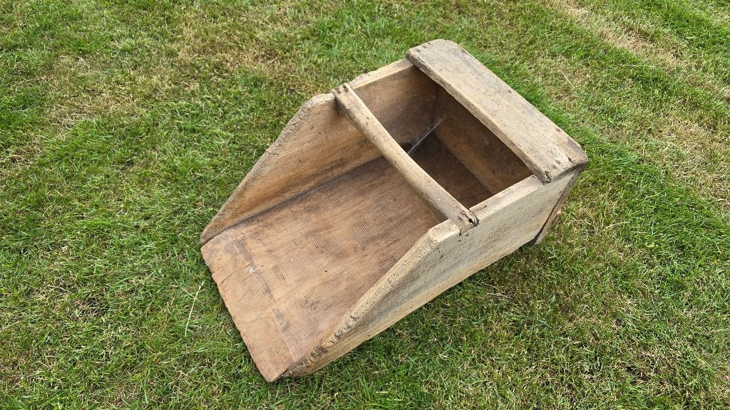 Oude Franse houten graanschep, Antiek en Kunst, Ophalen